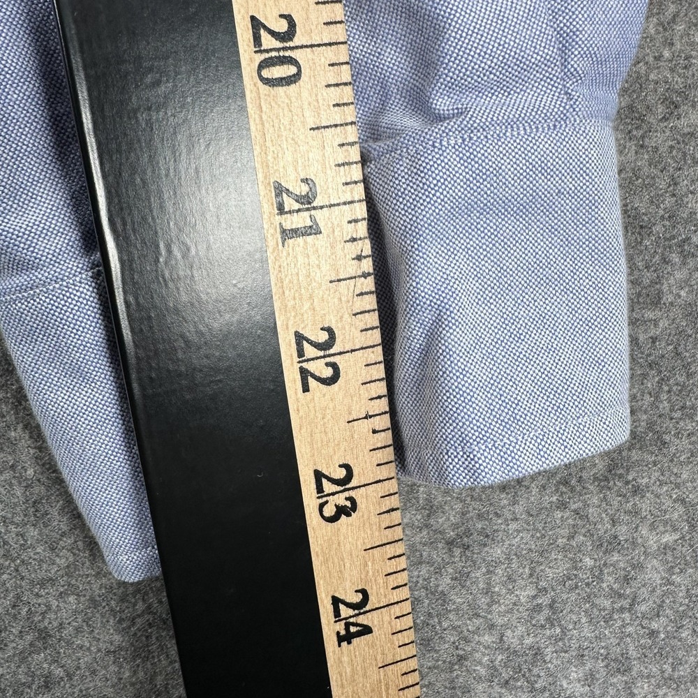 Ralph Lauren Yarmouth Shirt Mens XL Blue Cotton Oxford Button‎ Down Long Sleeve - Picture 12 of 16